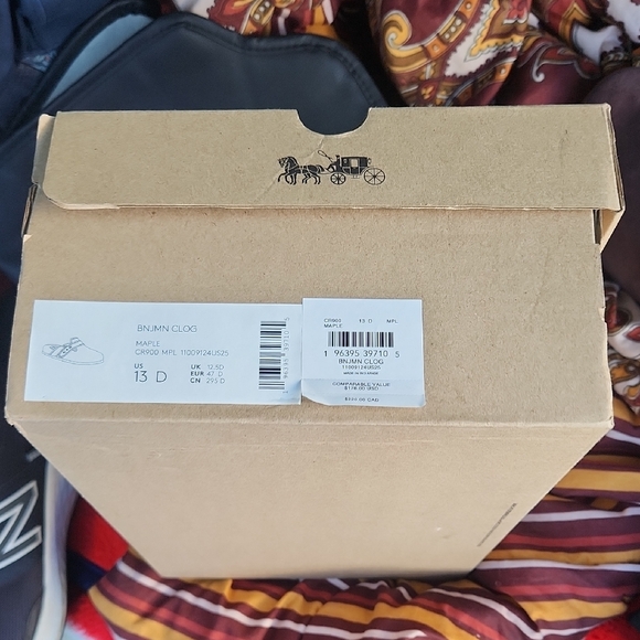 SIZE 13-Coach Chocolate Brown Suede - Picture 6 of 7